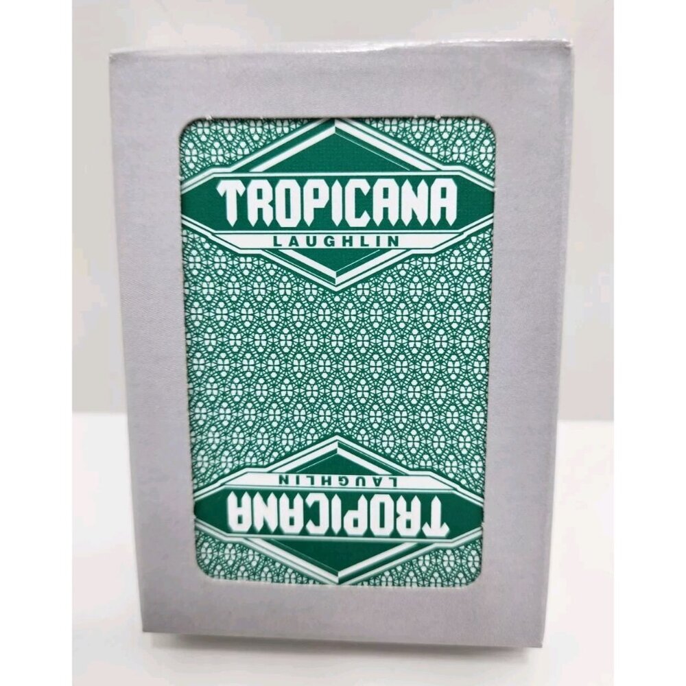 Tropicana Vintage Playing Cards Las‎ Vegas Played Casino Green Played Cards